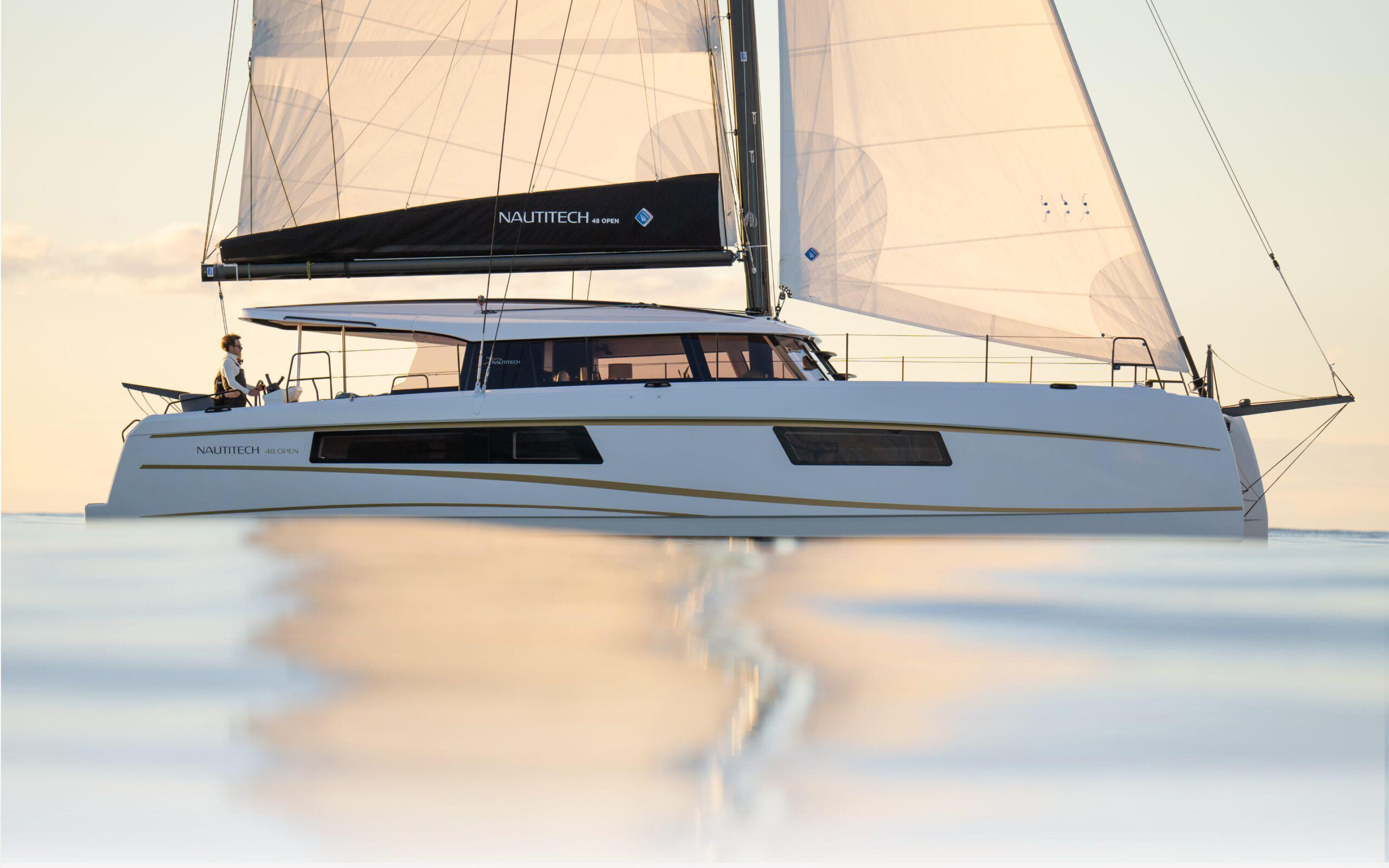 Nautitech-48-open-Katamaran-seitlich Yachten Meltl Schauraum Bernau Chiemsee