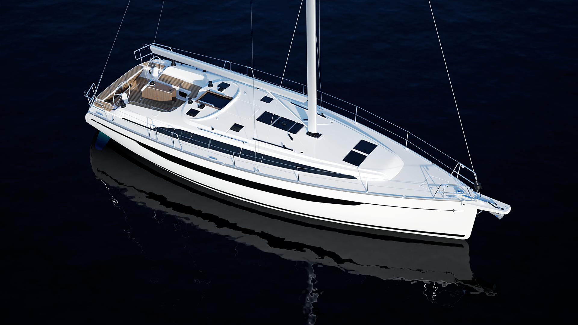 Voyager_45_Bavaria Yachts-Rendering Voyager 45 Bavaria Yachts Rendering